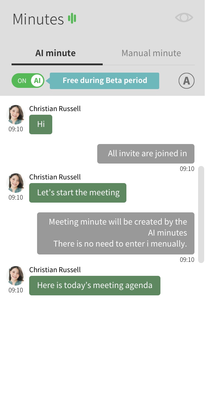 remotemeeting meeting log