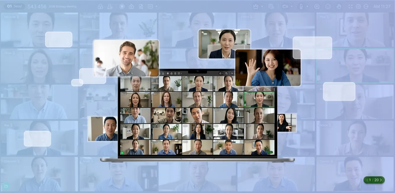 Large-scale video meeting